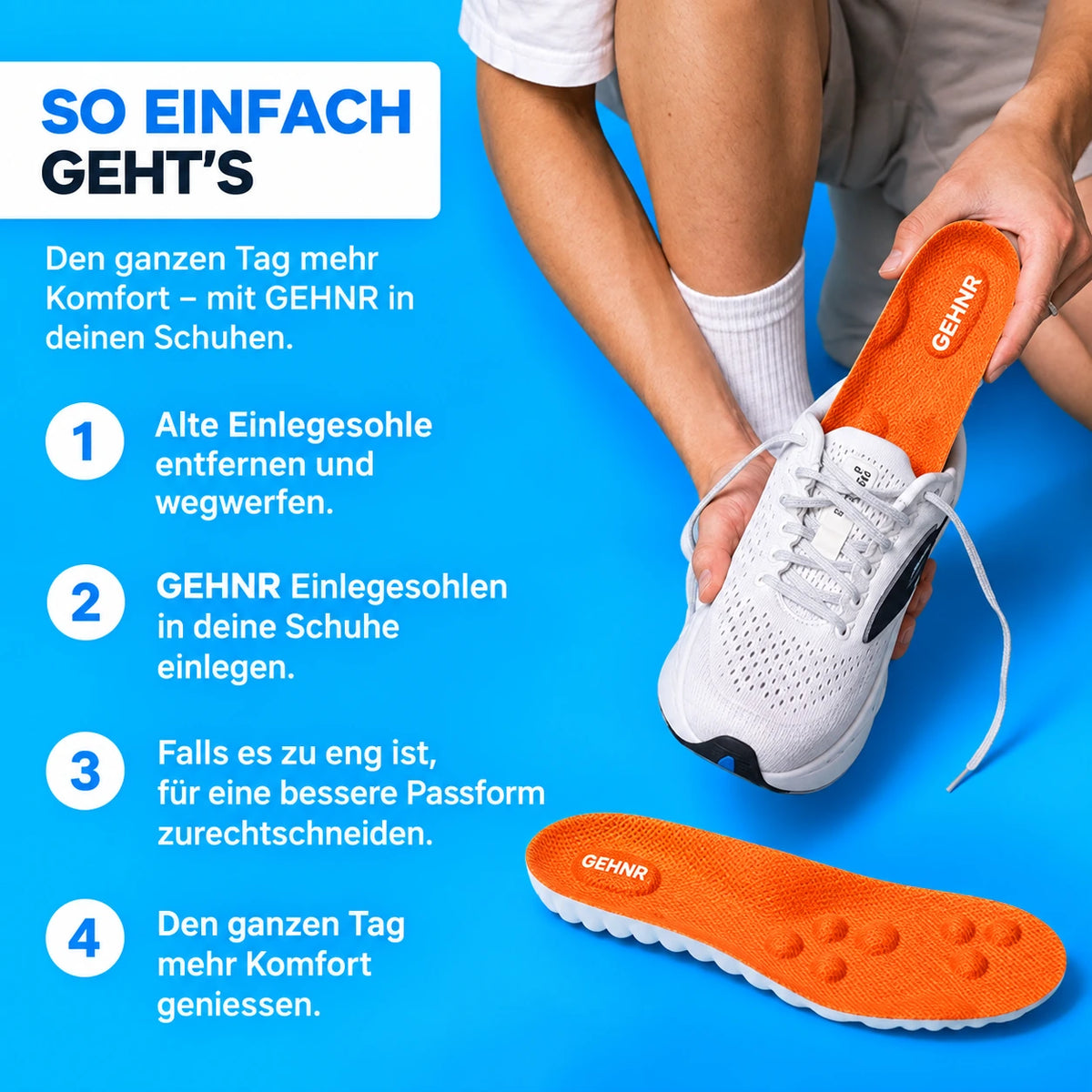 Massage-Einlegesohlen