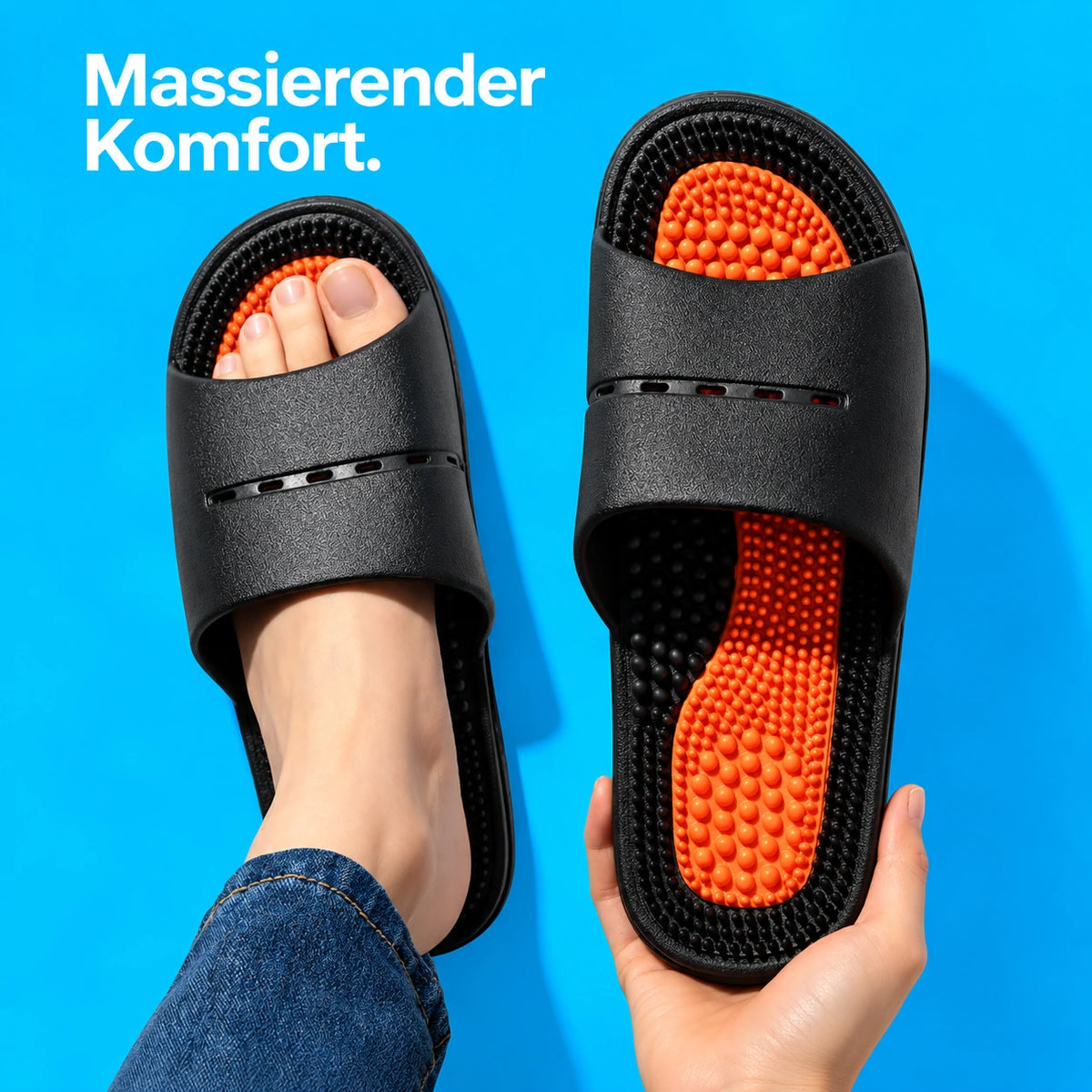 Fussmassage-Pantoffeln